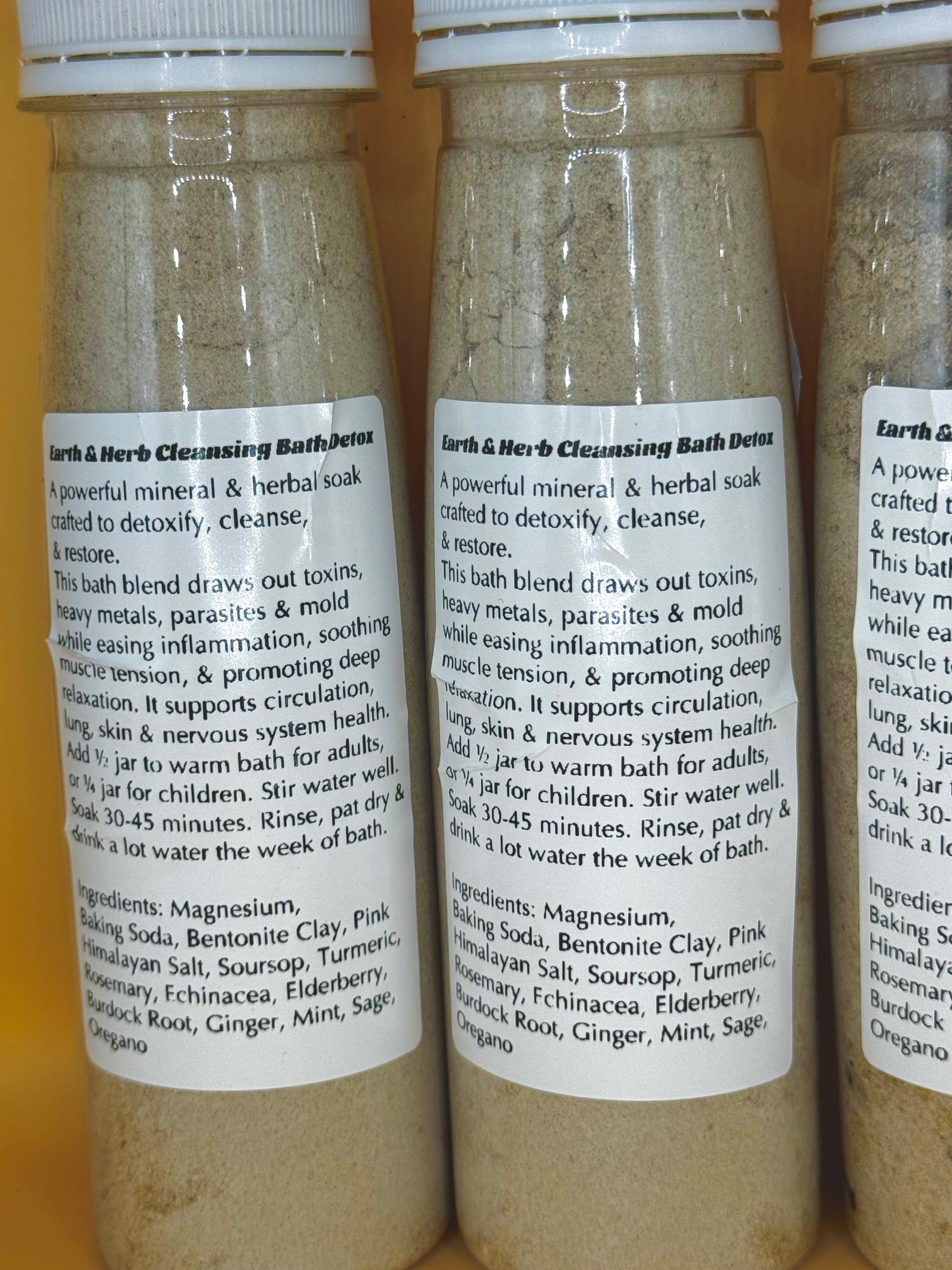 Earth & Herb Detox Cleansing Bath.