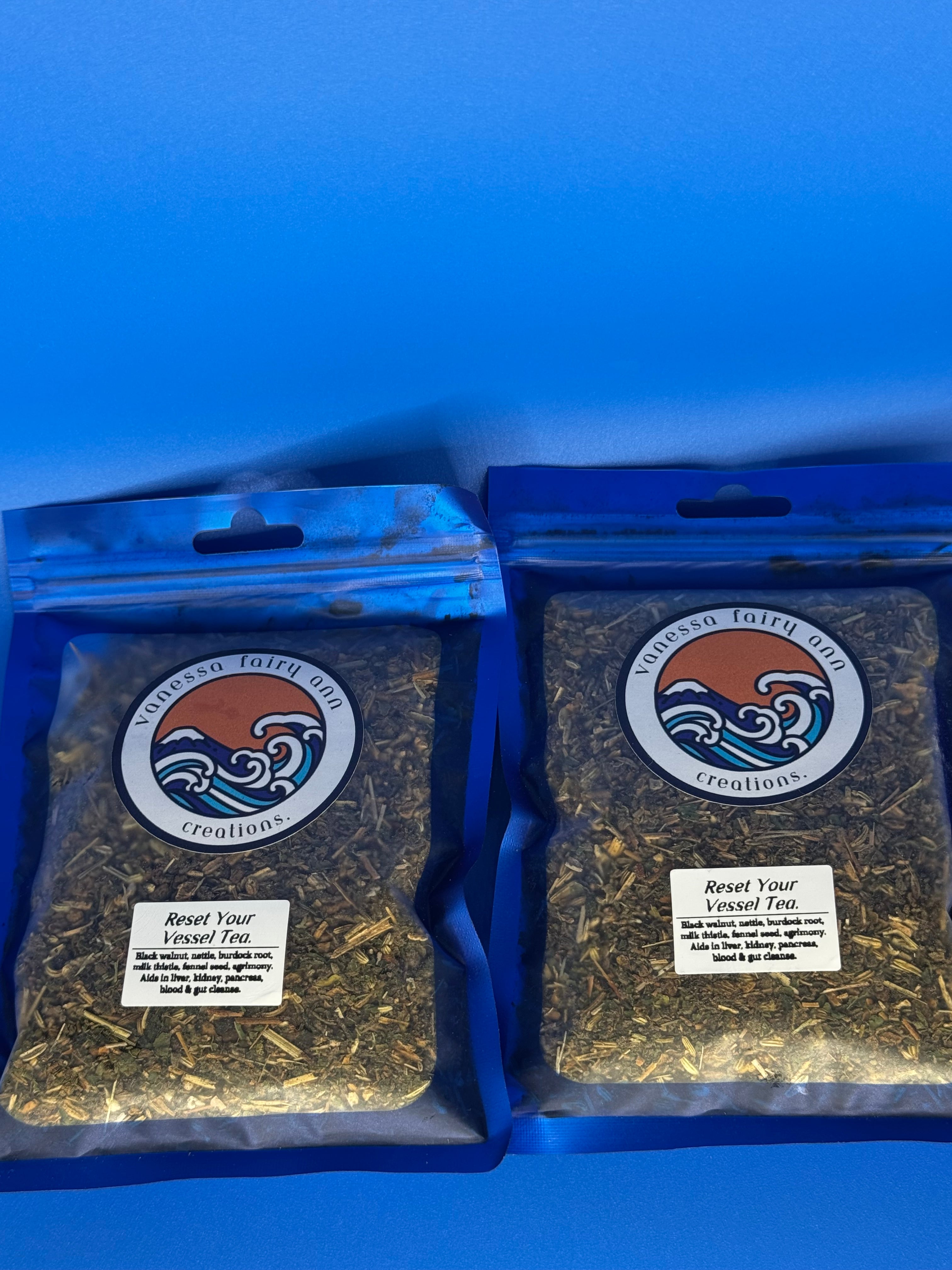 Reset Your Vessel Tea – Herbal Cleanse for Liver, Kidney, Blood & Gut Health